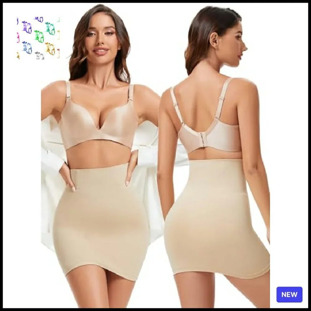 Tummy Control Slip Shorts Under Dresses Anti Chafing Shapewear Elegant